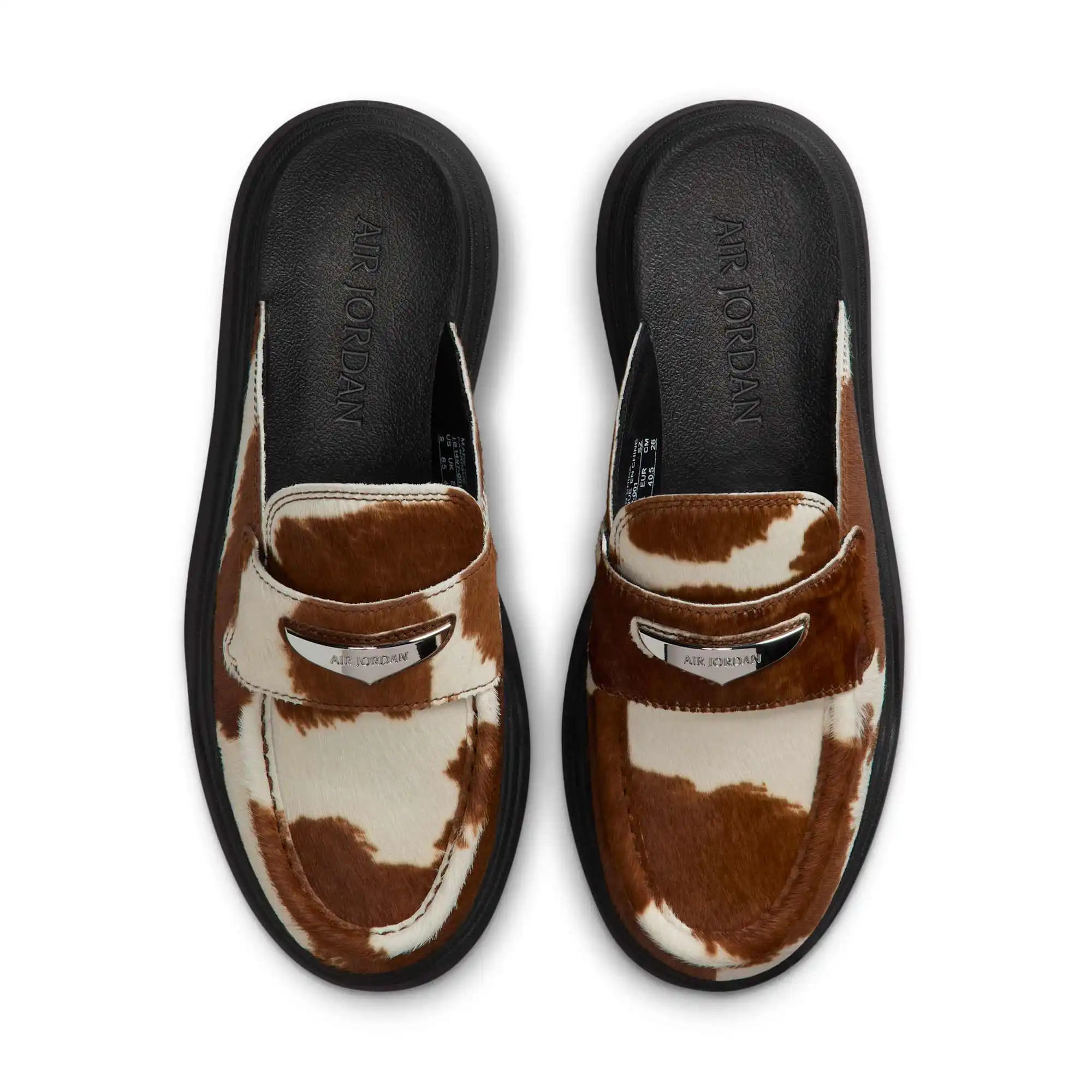 Air Jordan Loafer Mule Cow print