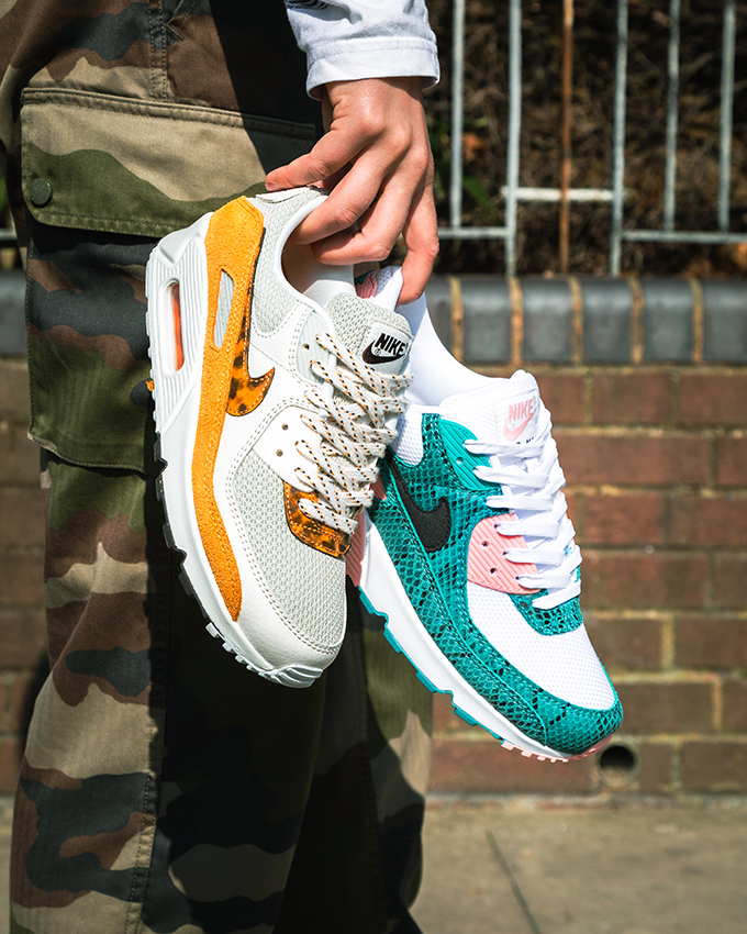 Nike Air Max 90 Green Snakeskin + Tortoiseshell - TDD | The Drop Date