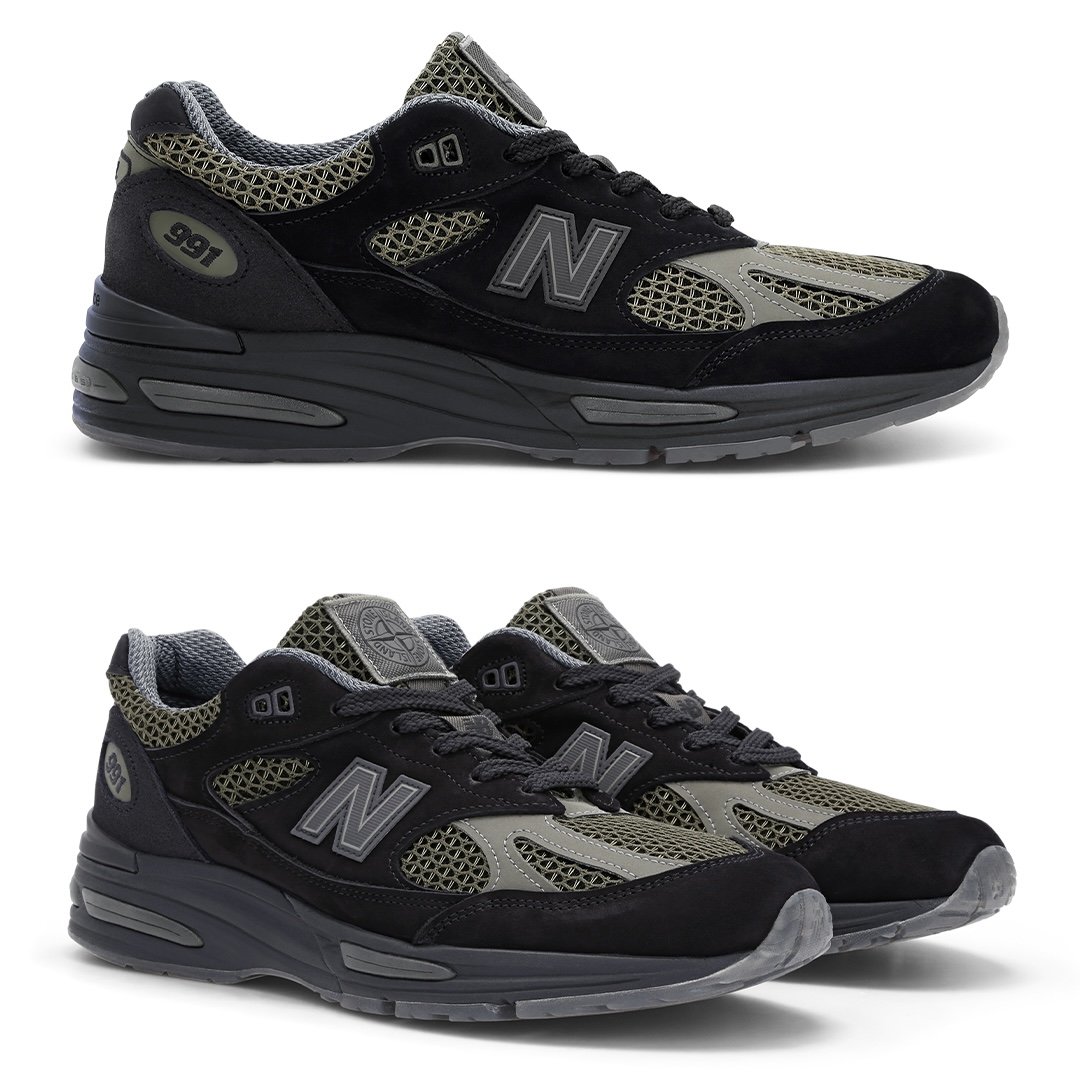 new balance stone island 991v2