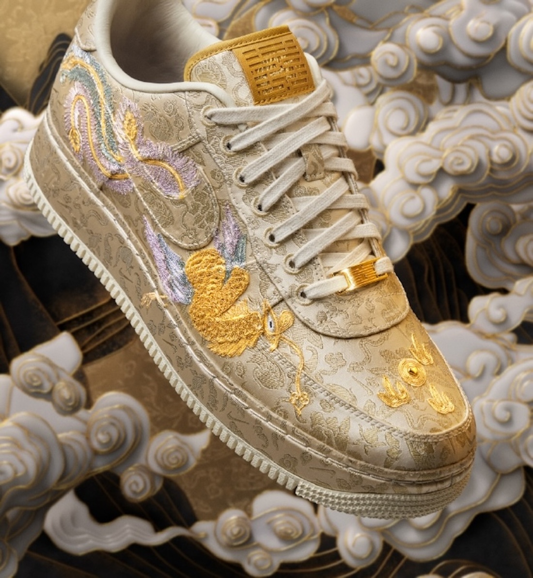 The Nike Air Force 1 Low CNY Year of the Dragon Is Dipped in Gold