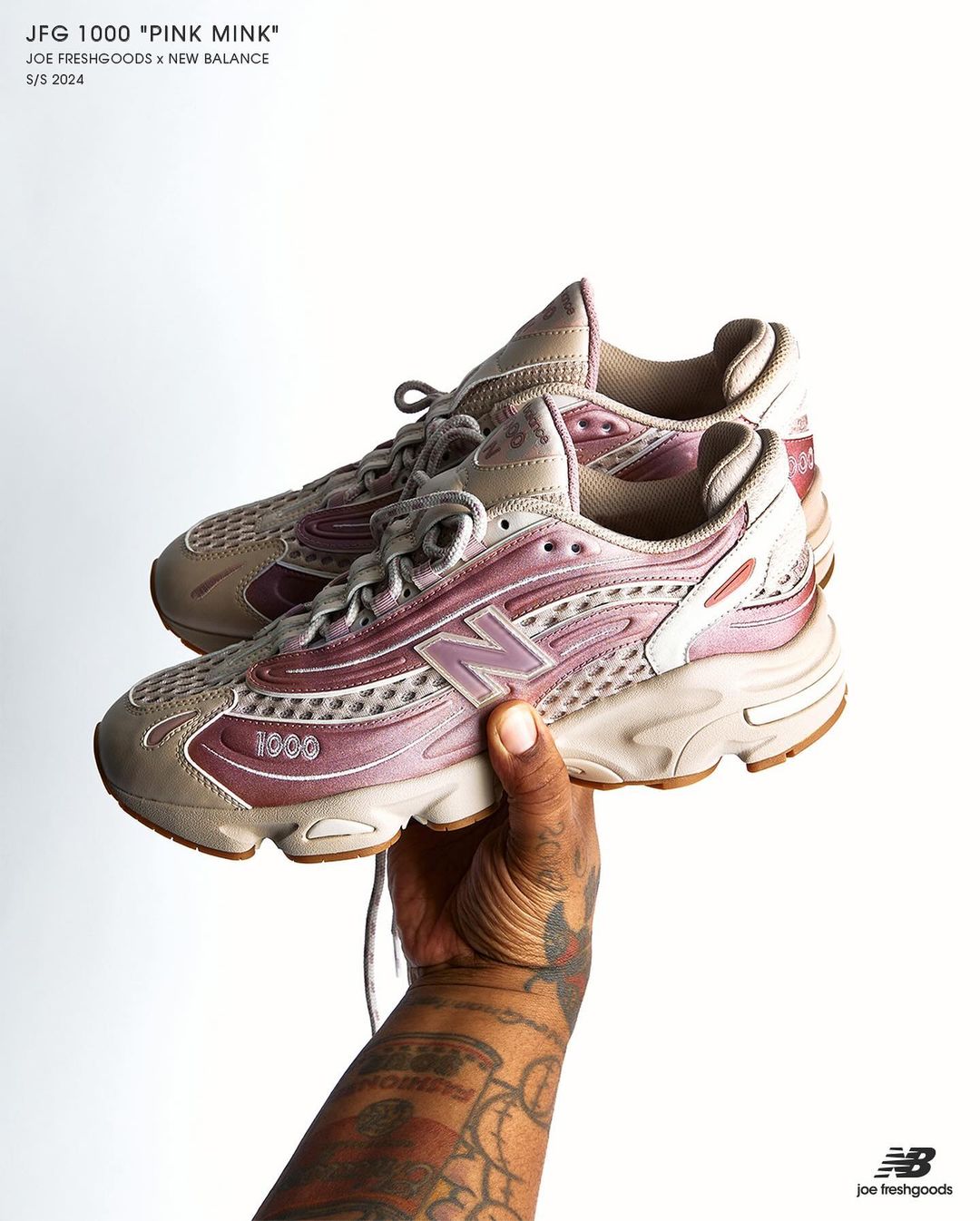 Joe Freshgoods New Balance 1000 Pink Mink