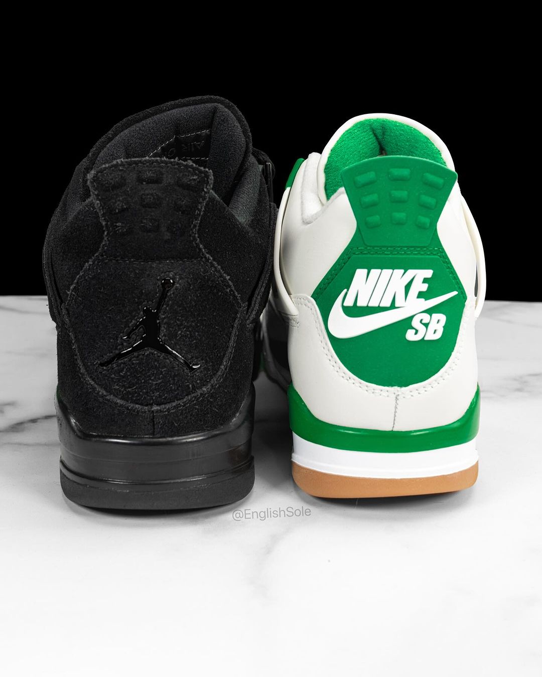 Nike SB x Air Jordan 4 heel logo