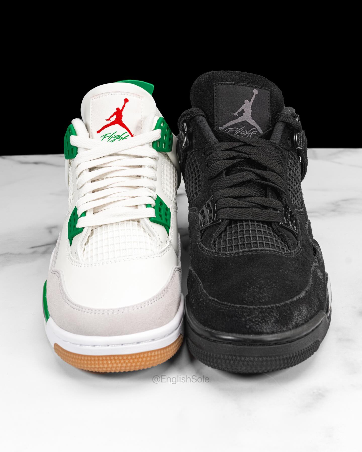 Nike SB x Air Jordan 4 'Wear Test Sample' and 'Pine Green'