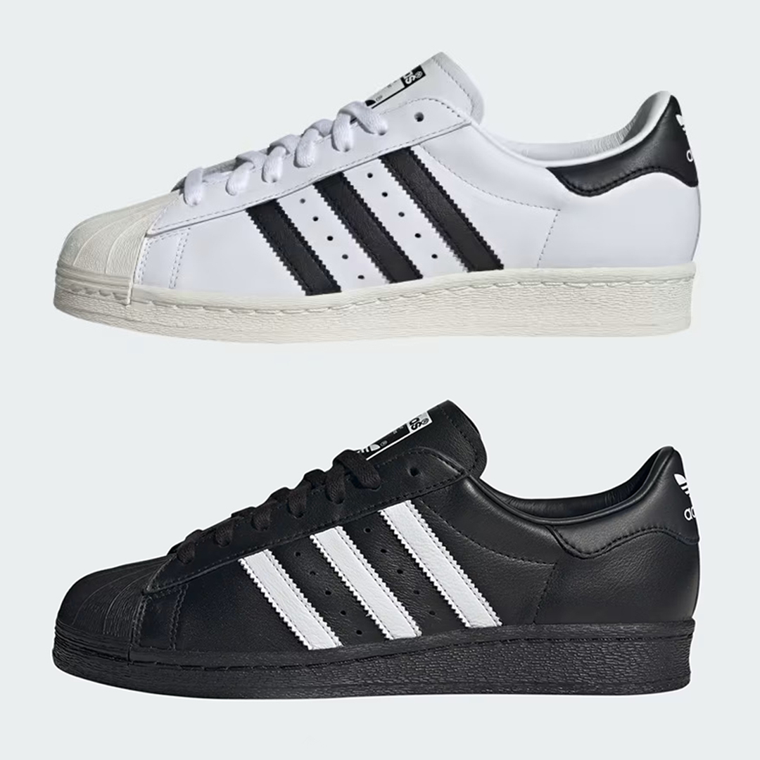 adidas Superstar 83
Cloud White (JI2025) & Core Black (JI2026)