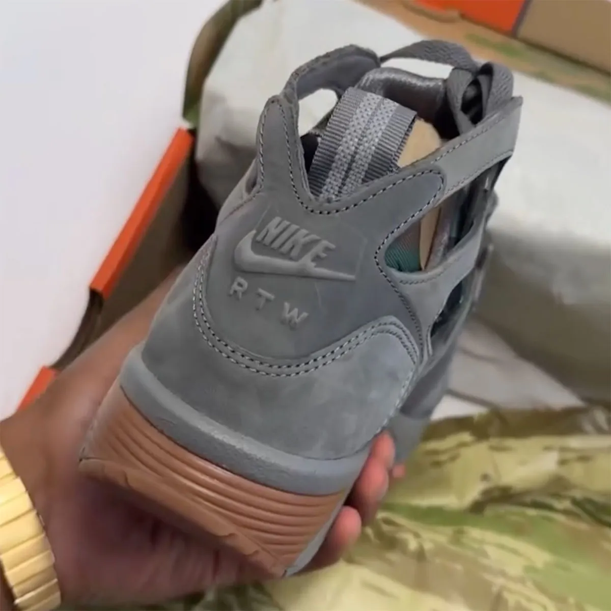 Nike Air Trainer Huarache 'Flat Pewter' FQ8793-001