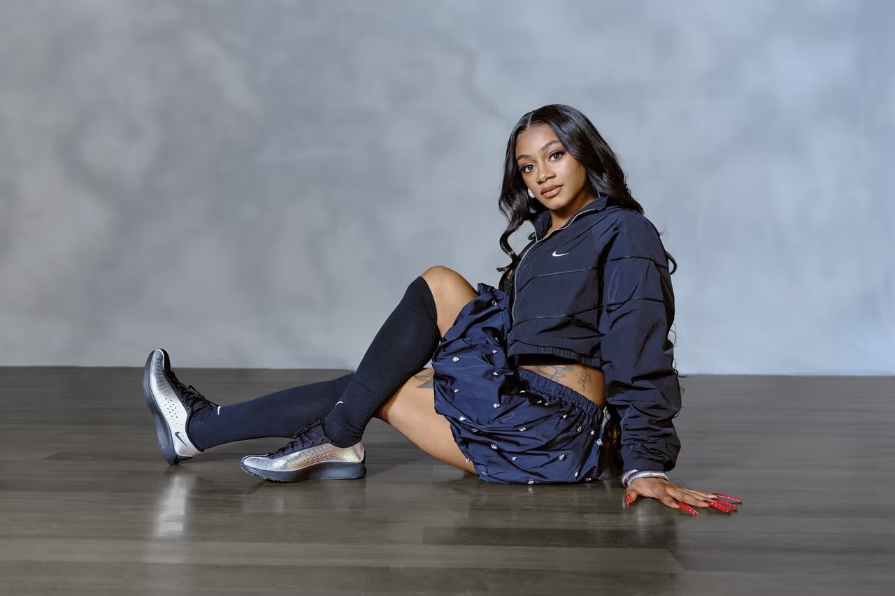 Sha'carri Richardson wearing new Nike Air Superfly