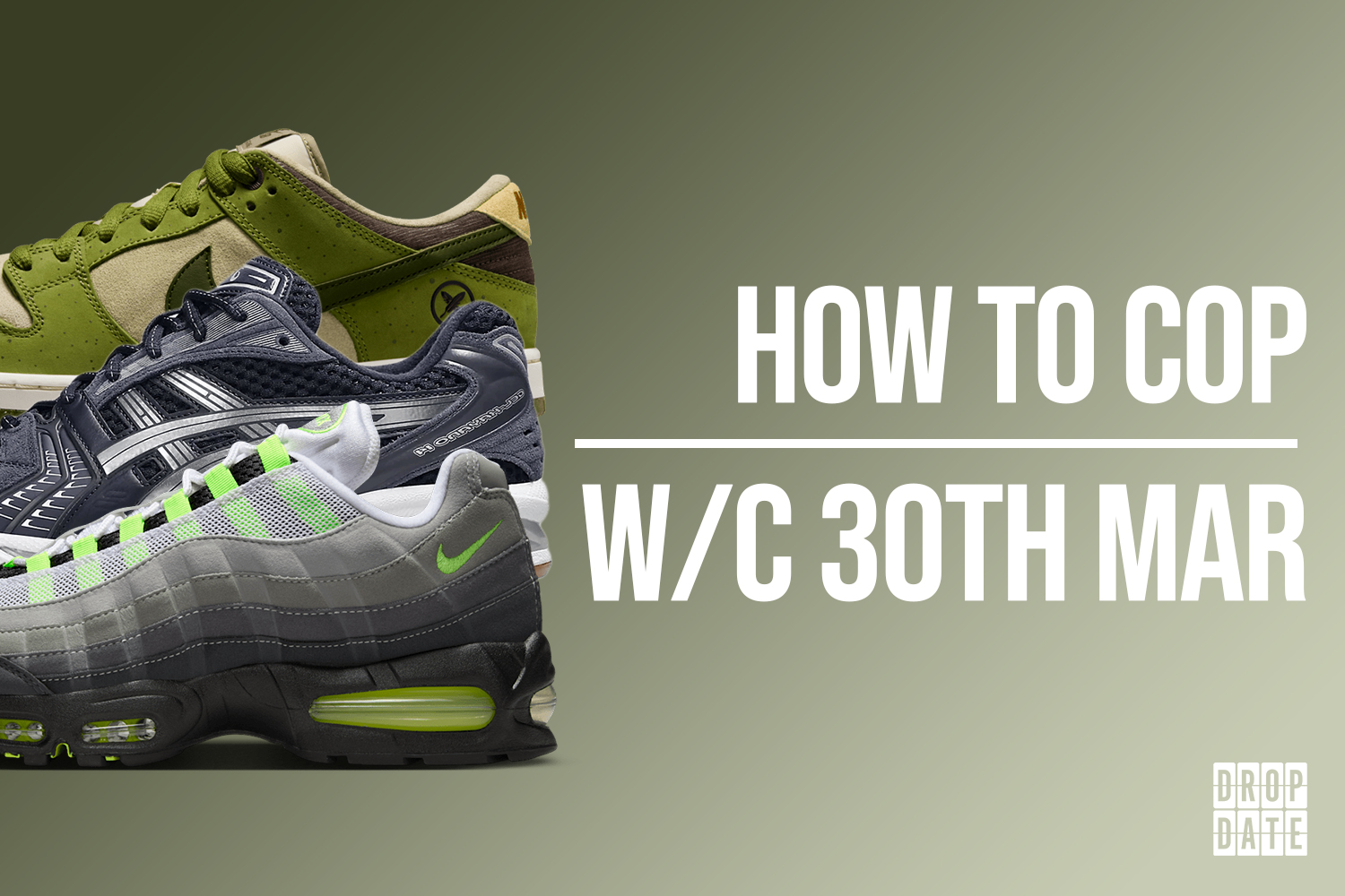 Sneaker Releases 30th March