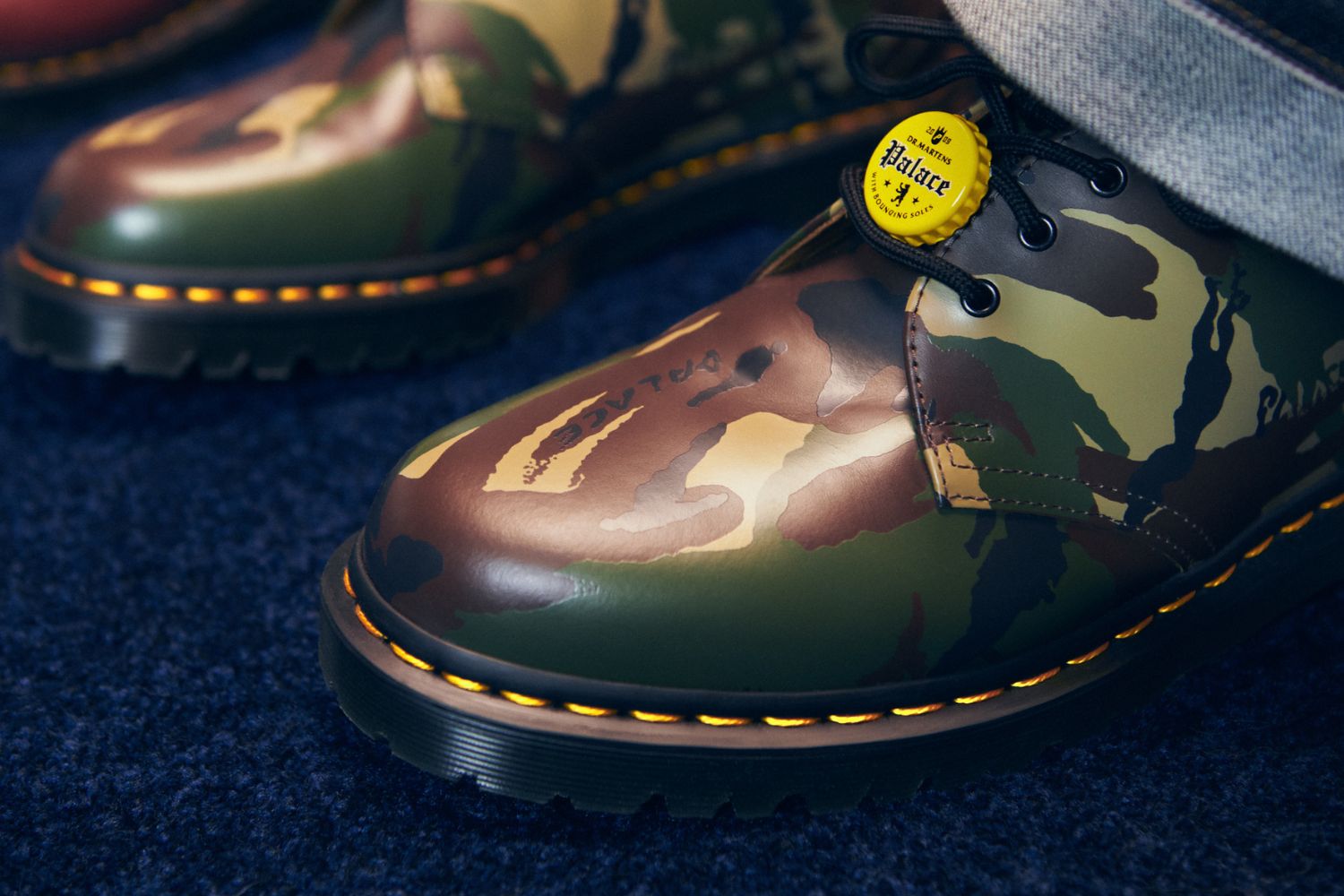 Dr. Martens 1461 Palace Woodland Camo Vintage Smooth Leather Oxford Shoes