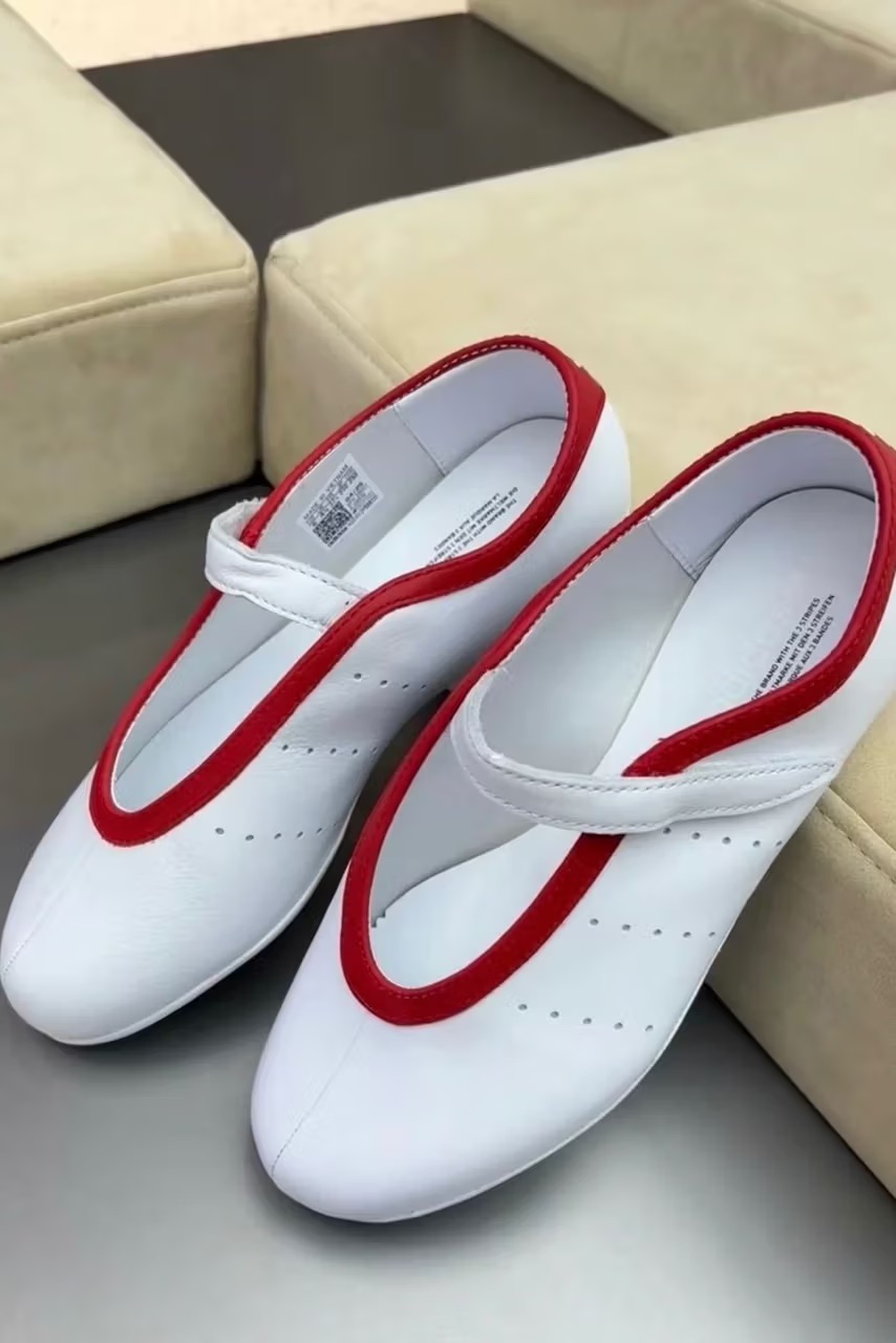 Stan Smith Low Ballet white/red