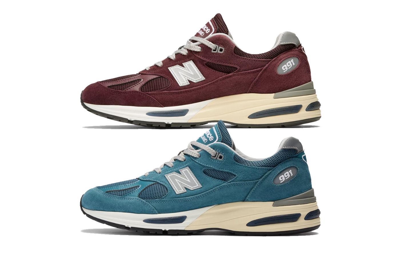 New Balance 991v2 Made in UK
'Grape' (U991AU2) / 'Tapestry Blue' (U991BU2) Sneaker Releases 3rd November