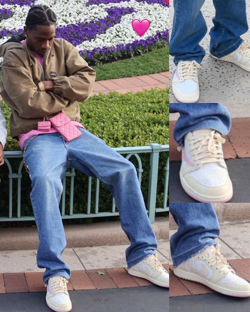 Travis Scott x Nike Air Jordan 1 Retro Low OG 'Shy Pink'