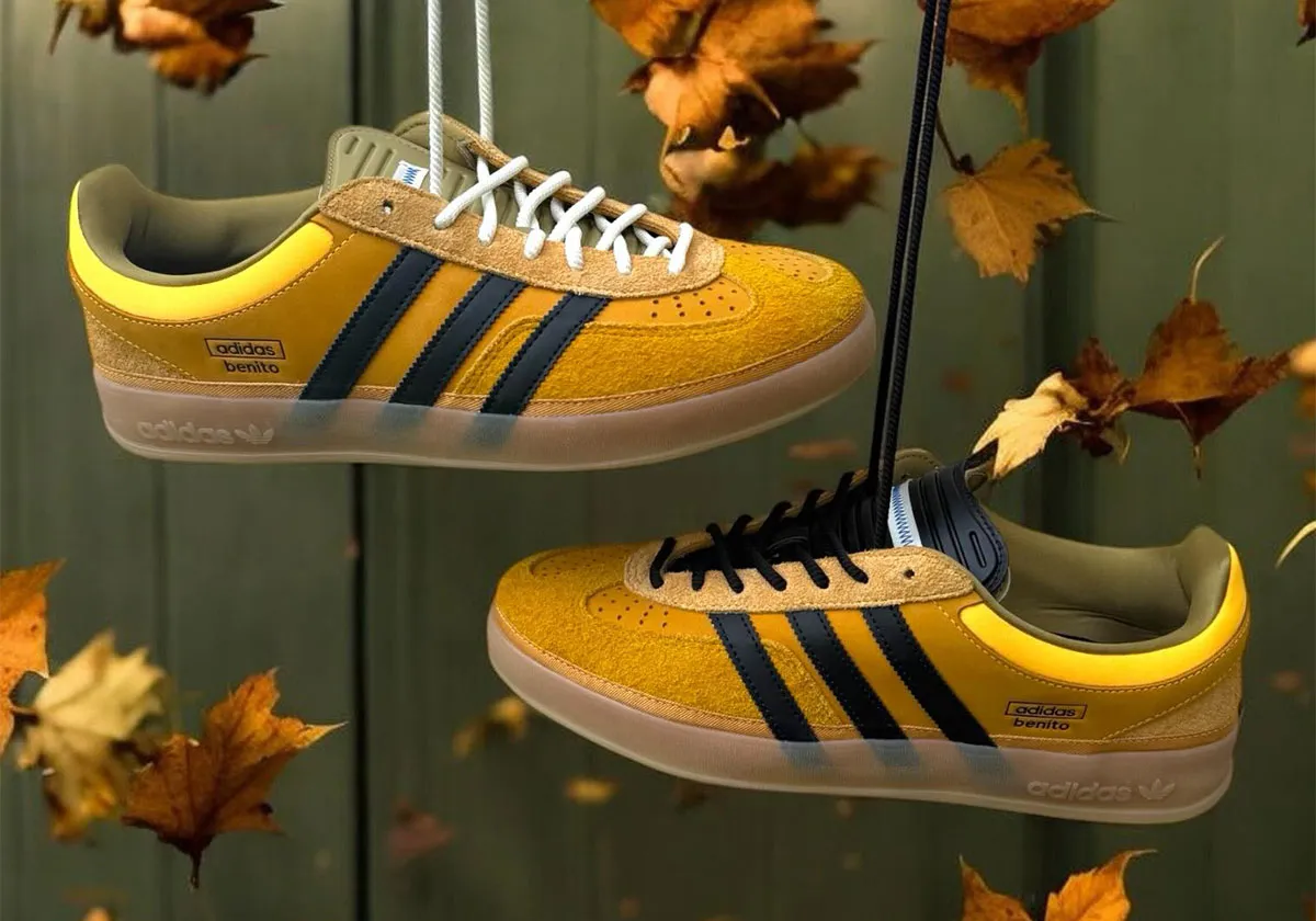Golden Hour: The Bad Bunny x adidas Gazelle Indoor 'Solar Gold' is